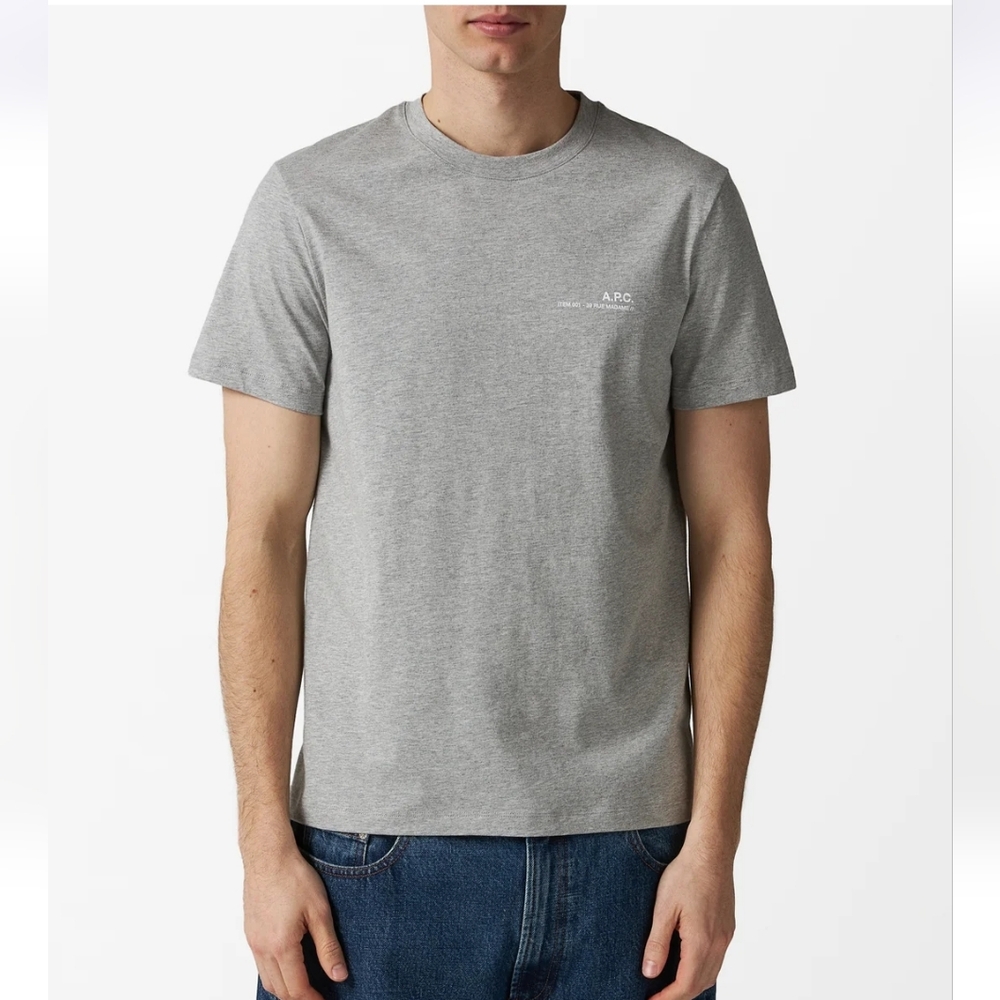 A.P.C. basic gray t-shirt M medium